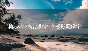 糖心vlog高能爆料：终极彩蛋解析