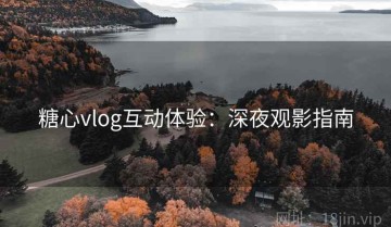 糖心vlog互动体验：深夜观影指南