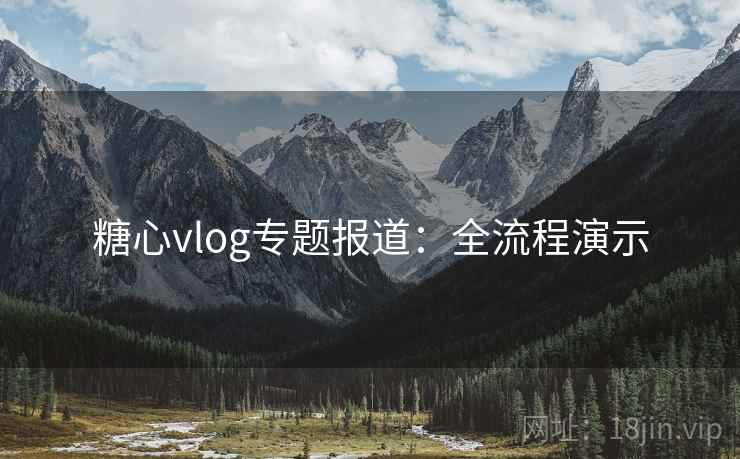 糖心vlog专题报道：全流程演示